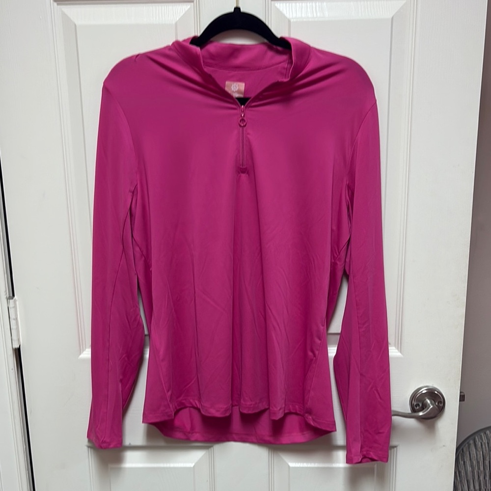 Hogan Pink Long Sleeve 3/4 Zip